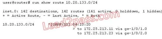 JN0-101 question #154 exhibit