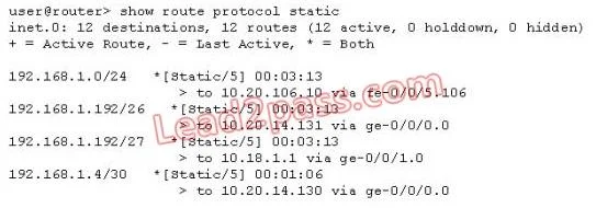 JN0-101 question #44 exhibit