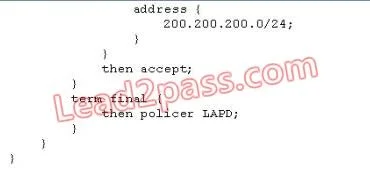 JN0-101 question #66 exhibit 2