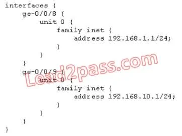 JN0-101 question #39 exhibit