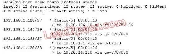 JN0-101 question #80 exhibit