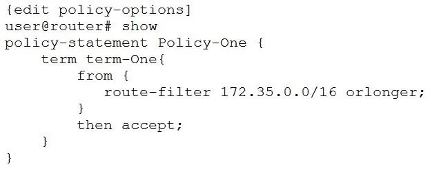 JN0-103 question #115 exhibit