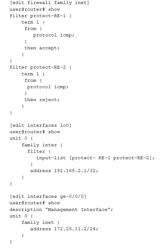 JN0-103 question #43 exhibit