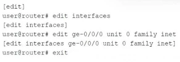 JN0-104 question #164 exhibit