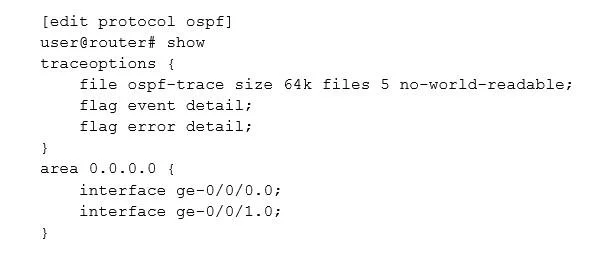 JN0-104 question #253 exhibit