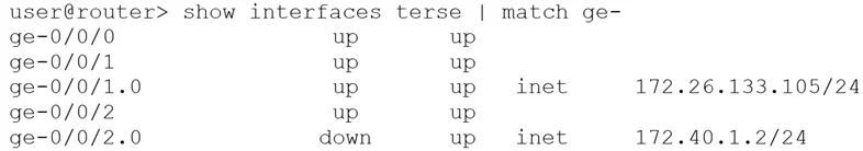 JN0-104 question #116 exhibit
