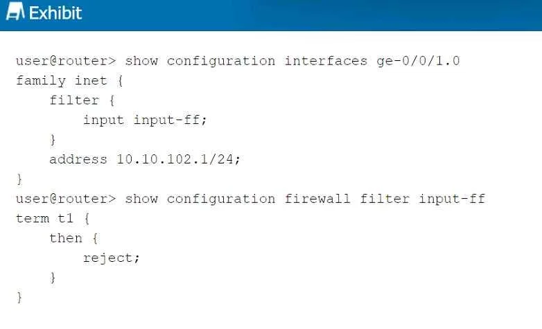 JN0-104 question #311 exhibit