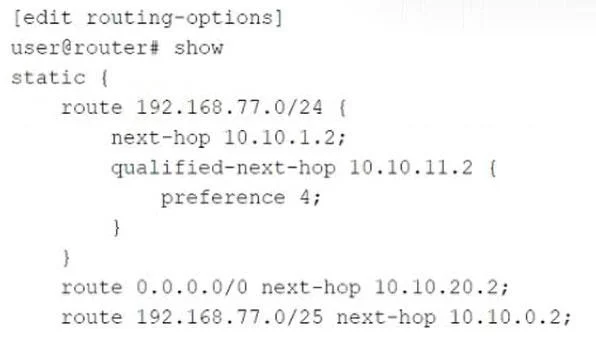 JN0-104 question #168 exhibit