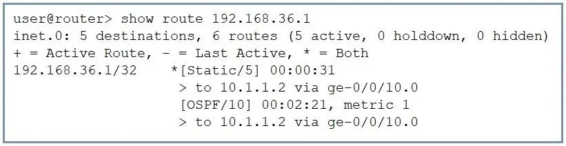 JN0-105 question #39 exhibit
