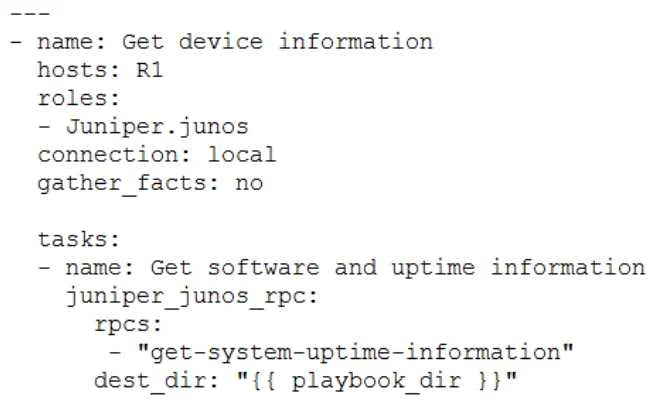 JN0-222 question #92 exhibit