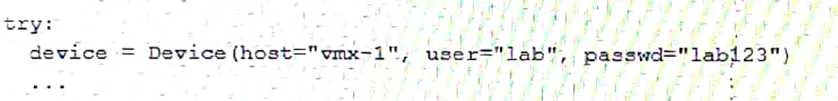 JN0-222 question #13 exhibit