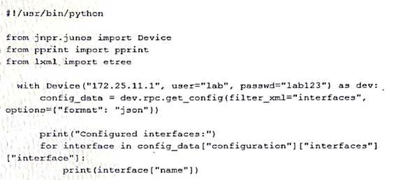 JN0-222 question #57 exhibit