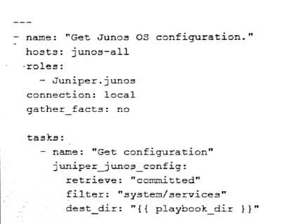 JN0-222 question #36 exhibit