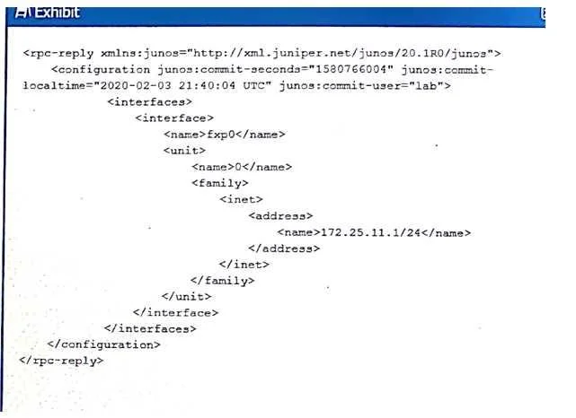 JN0-224 question #5 exhibit 2