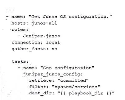 JN0-224 question #92 exhibit