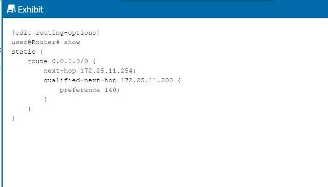 JN0-281 question #39 exhibit