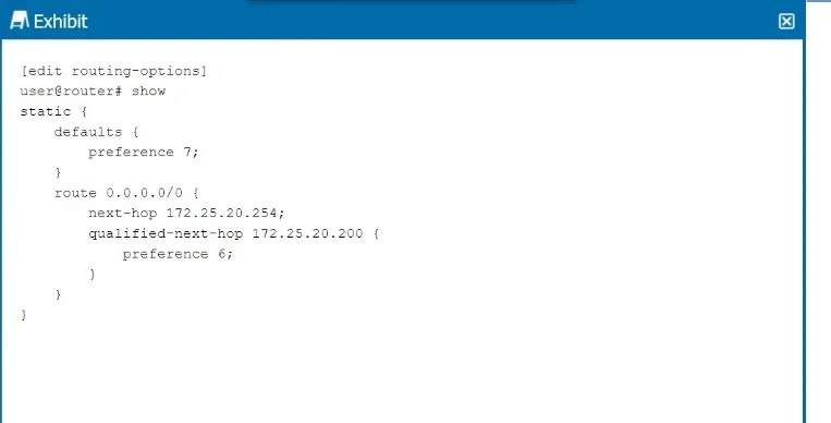 JN0-281 question #52 exhibit