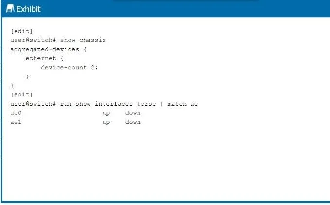 JN0-281 question #14 exhibit