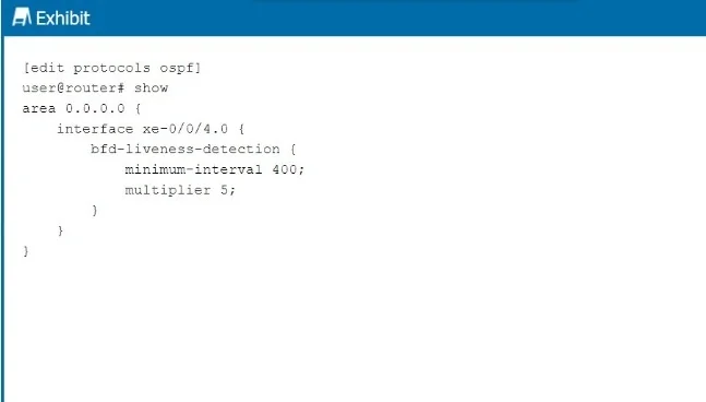 JN0-281 question #16 exhibit