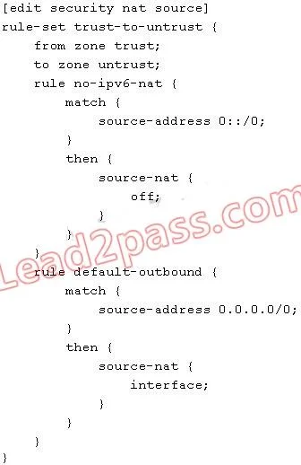 JN0-332 question #388 exhibit