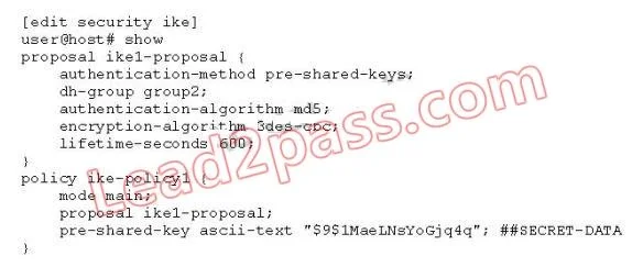 JN0-332 question #146 exhibit