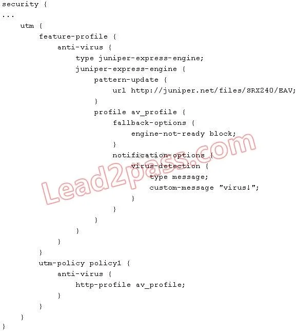 JN0-332 question #406 exhibit