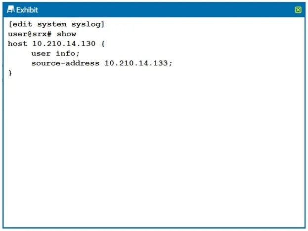 JN0-334 question #49 exhibit