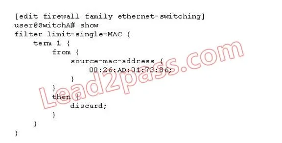 JN0-343 question #169 exhibit