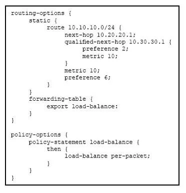 JN0-347 question #130 exhibit