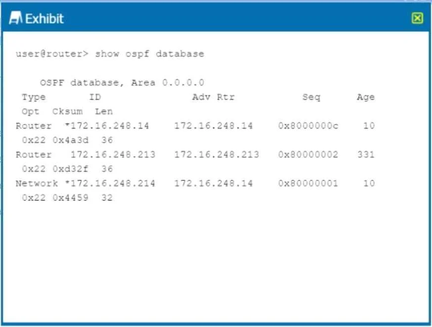 JN0-349 question #33 exhibit