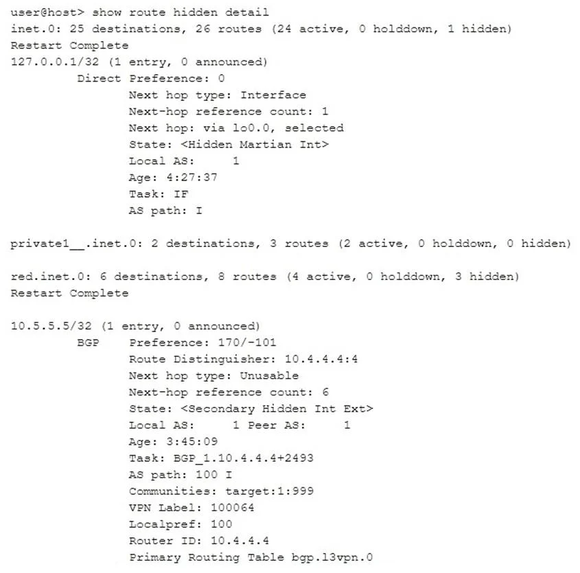 JN0-349 question #87 exhibit