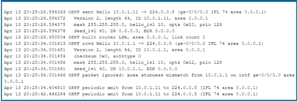JN0-349 question #139 exhibit