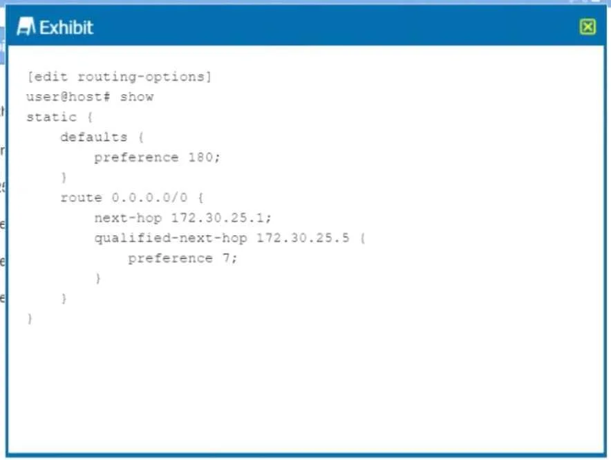 JN0-349 question #49 exhibit