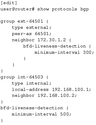 JN0-351 question #130 exhibit