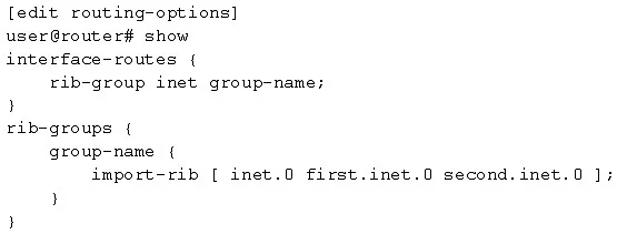 JN0-351 question #124 exhibit