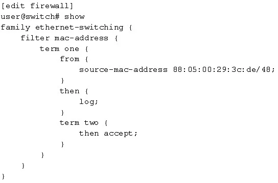 JN0-351 question #115 exhibit