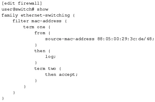 JN0-351 question #138 exhibit