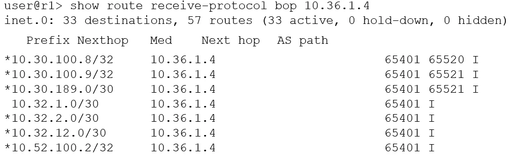 JN0-351 question #41 exhibit