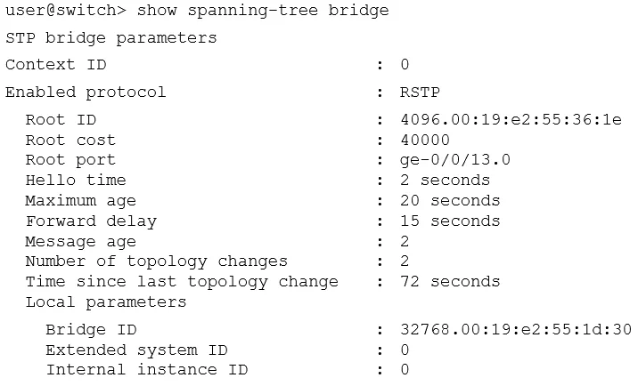 JN0-351 question #30 exhibit