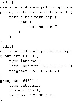 JN0-351 question #127 exhibit