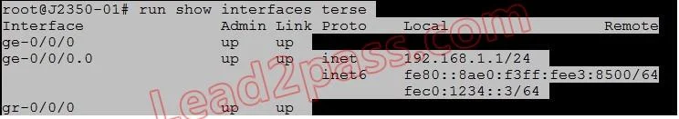 JN0-360 question #144 exhibit