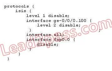 JN0-361 question #80 exhibit