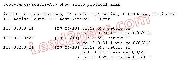 JN0-361 question #99 exhibit