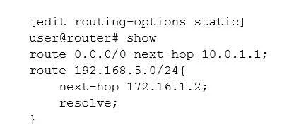 JN0-361 question #9 exhibit