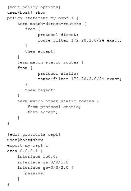 JN0-361 question #33 exhibit