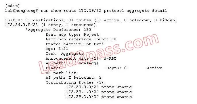 JN0-361 question #102 exhibit