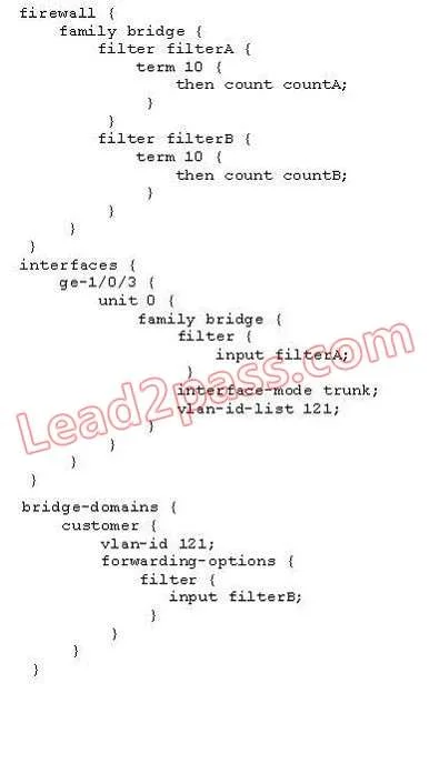 JN0-361 question #81 exhibit