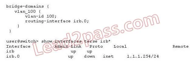 JN0-362 question #189 exhibit