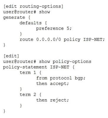 JN0-362 question #15 exhibit