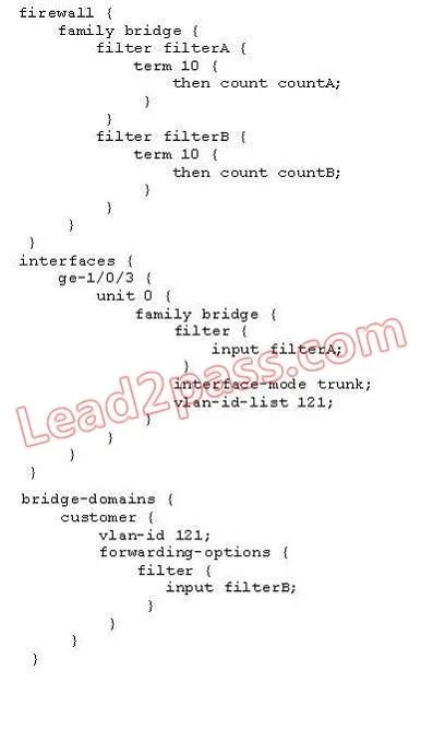 JN0-362 question #125 exhibit 1